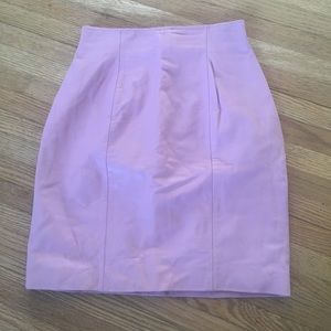 80s-90s pink pastel leather mini skirt xs